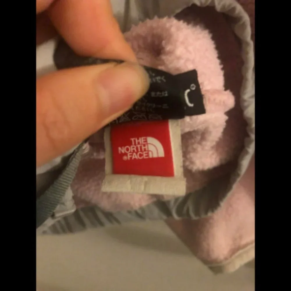 The North Face Gray Pink Girls Fleece Jacket Sz 10